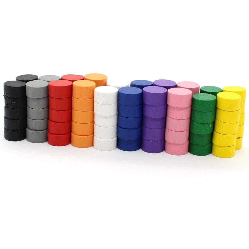 Board Game Catan - 10MM Spielscheiben Token 10/50/100/200/500PCS Holzspielstücke Bauer/Schach