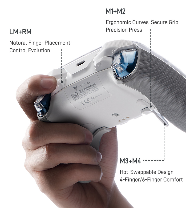 Board Game Android - Gaming-Controller Kabelloses Gamepad Elite Force-Feedback-Trigger Unterstützt