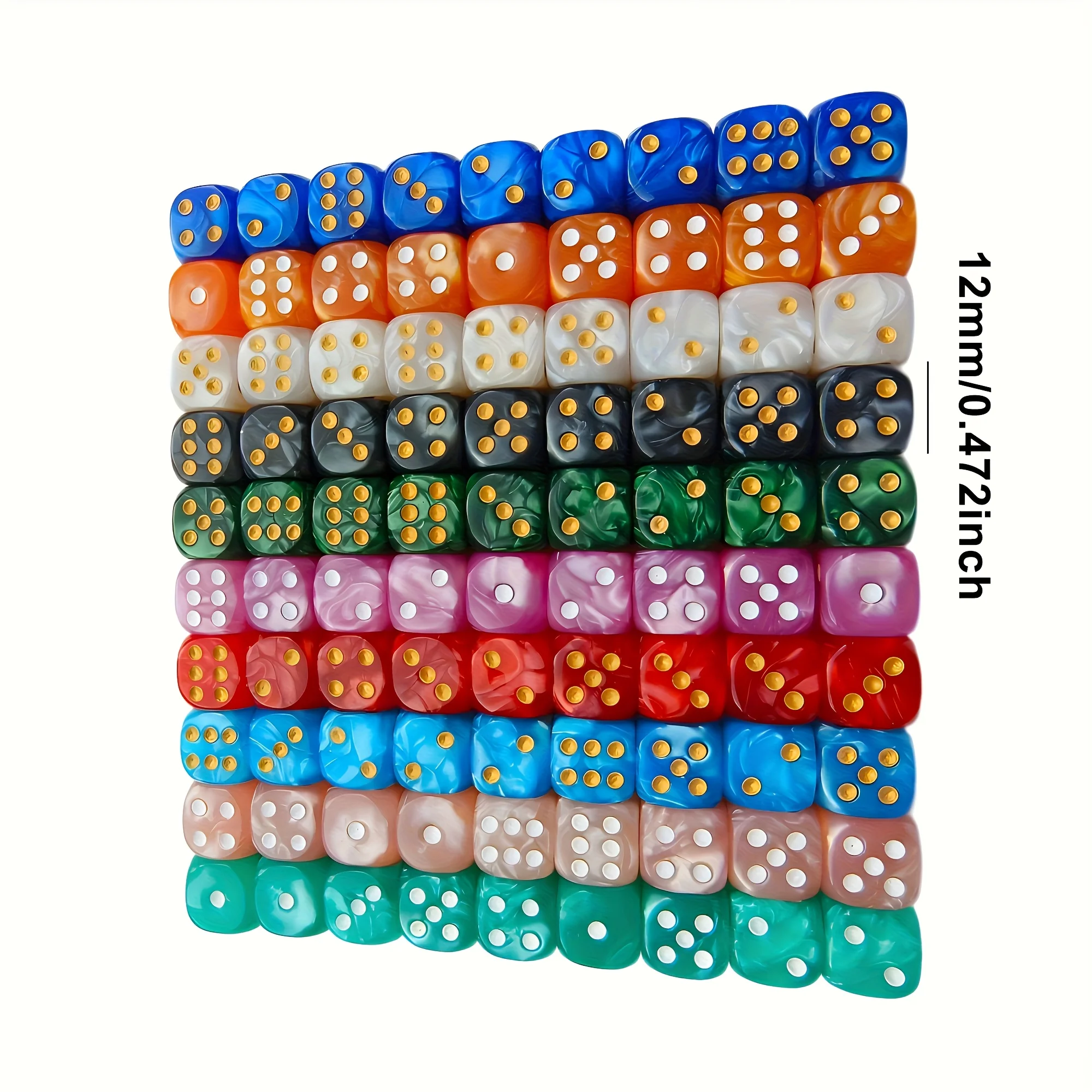 10 Stück 12mm Perlen-Swirl D6  – Board Game Live Bewertung und Preis