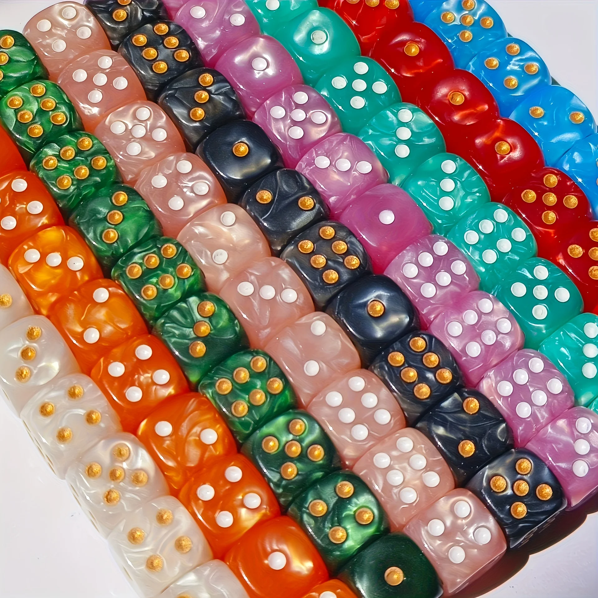 10 Stück 12mm Perlen-Swirl D6  – Board Game Live Bewertung und Preis