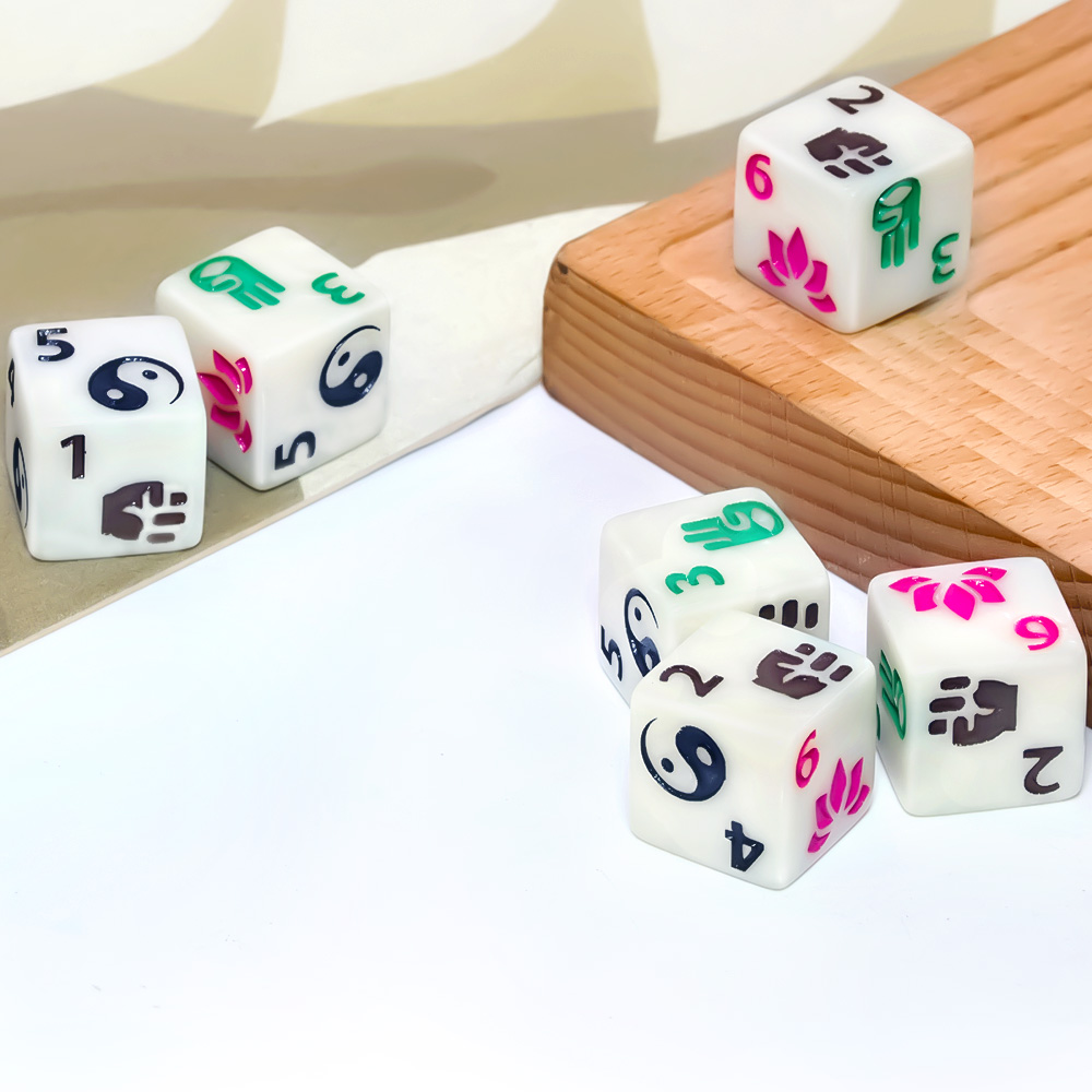 6-teiliges polyedrisches Würfe – Board Game Zen Bewertung und Preis