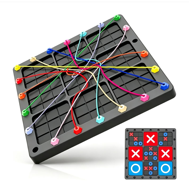 NEU 2-in-1 Tic-Tac-Toe-Brettsp – Strategy Board Game Bewertung und Preis