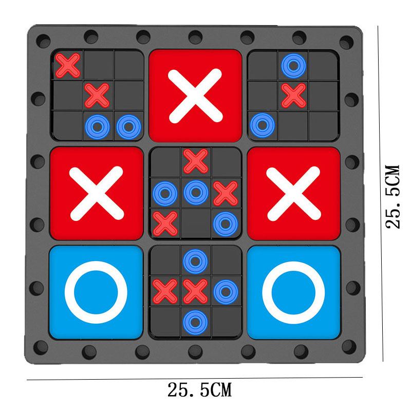 NEU 2-in-1 Tic-Tac-Toe-Brettsp – Strategy Board Game Bewertung und Preis